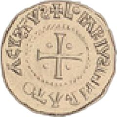Denier - Lothair I Christian legend