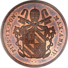 2 Baiocchi - Pio IX Closed wreath
