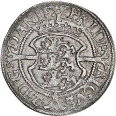 1 Skilling Dansk - Frederik II Copenhagen mint