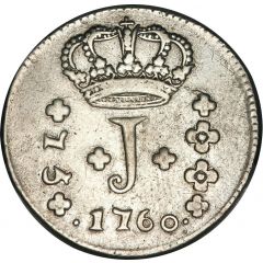 75 Réis - José I Province of Minas Gerais, Bahia and Rio de Janeiro Mints
