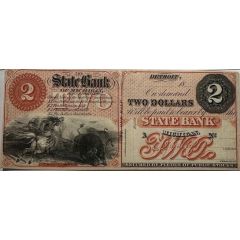 2 Dollars State Bank of Michigan