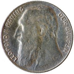 50 Centimes - Léopold II Dutch text
