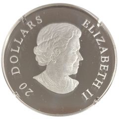 20 Dollars - Elizabeth II Tanzanite Crystal Snowflake