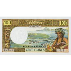 100 Francs With `RÉPUBLIQUE FRANÇAISE` overprint