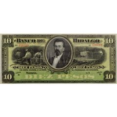 10 Pesos El Banco de Hidalgo