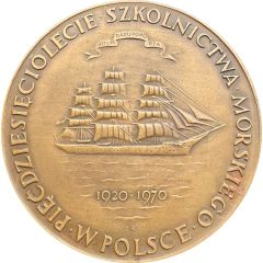 Medal - 50 years of maritime education in Poland