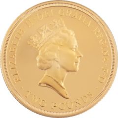 2 Pounds - Elizabeth II United Nations, Gold Proof