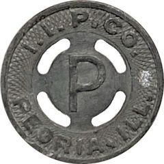 1 Fare - I. I. P. Co. Peoria, Illinois