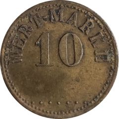 10 pfennig Wert-Marke