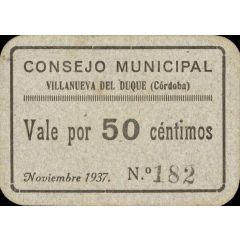 50 Céntimos Villanueva del Duque