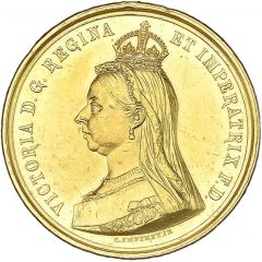 Award - Victoria Golden Jubilee Medal, gold