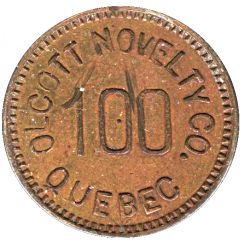 5 Cents - Olcott Novelty Co. Québec, Québec
