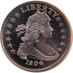 1 oz Copper Draped Bust Dollar 1804