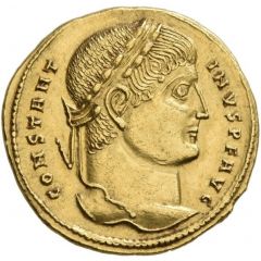 Solidus - Constantine I VICTOR OMNIVM GENTIVM, Thessalonica