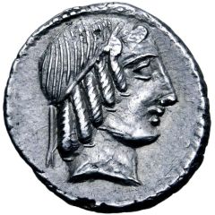Denarius Marcia: Caius Marcius Censorinus; C•CENSORI