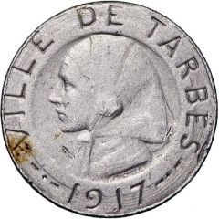 5 centimes - ville de Tarbes [65] - Essai