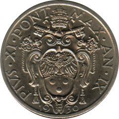 20 Centesimi - Pivs XI