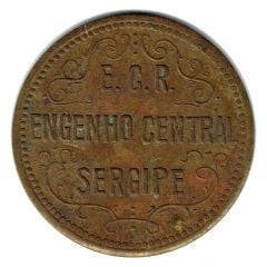 Plantation Token - E.C.R. Engenho Central Sergipe / Engenho Central Riachuelo