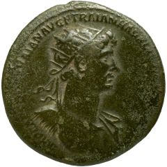 Dupondius - Hadrian and Trajan DAC PARTHICO P M TR P COS P P SC