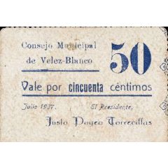 50 Céntimos Vélez-Blanco