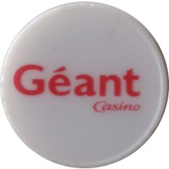 Jeton de chariot - Géant Casino Blanc