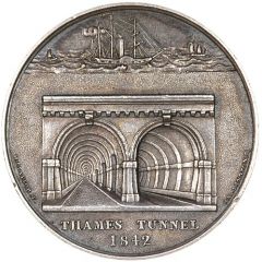 Medal - Victoria Thames Tunnel, W.J. Taylor, silver