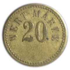 20 Pfennig Wert-Marke