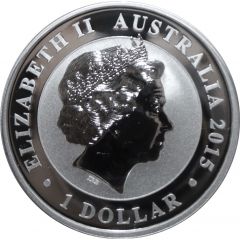 1 Dollar - Elizabeth II 4th Portrait - Australian Kookaburra