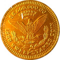 $5 000 000.00 Reader`s Digest Lucky Sweepstakes Coin
