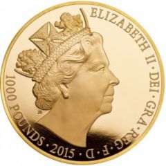 1000 Pounds - Elizabeth II Longest Reign, Gold Proof