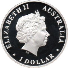 1 Dollar - Elizabeth II 4th Portrait - Emperor Penguin