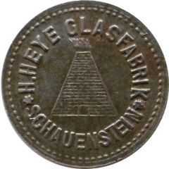 1 Pfennig - Schauenstein H. Heye Glasfabrik