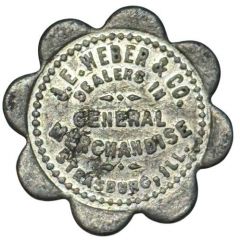 1 Cent - J. E. Weber and Co. Strasburg, Illinois