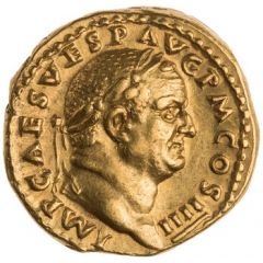 Aureus - Vespasian VIC AVG, Victory