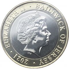 2 Pounds - Elizabeth II RFU 150th Anniversary Rose Logo