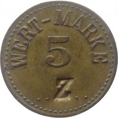 5 Pfennig Wert-Marke, Countermarked 'Z'