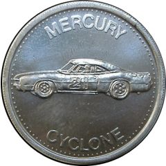 Token - Shell`s Hot Wheels Coin Game Mercury Cyclone