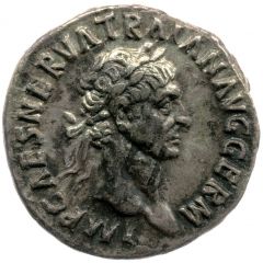 Denarius - Trajan PONT MAX TR POT COS II, Pax
