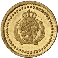 1 Pfennig - Frederick August I Gold pattern strike
