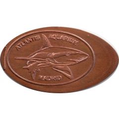 Elongated coin - Shrak Atlantis Aquarium