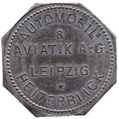 50 Pfennig - Leipzig Automobil and Aviatik A.G. Heiterblick