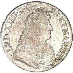 Ecu of Bearn with cravat - Louis XIV