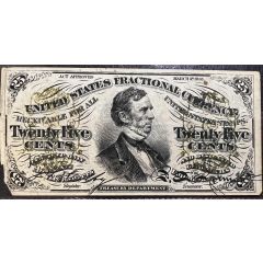 25 Cents `Fractional Currency` - 3rd series