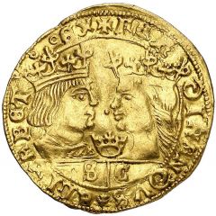 1 Ducat - Ferdinandus II and Elisabet I crown and SC