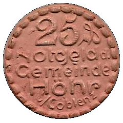 25 Pfennig - Höhr
