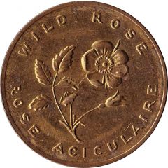 Shell Oil Token - Provincial Arms and Flowers Alberta