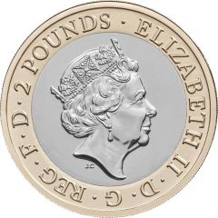 2 Pounds - Elizabeth II 5th portrait, RAF Lightning II