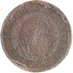 10 Centimes Essai en carton de Merley, type II