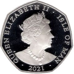 50 Pence - Elizabeth II Cheshire Cat, Silver Proof
