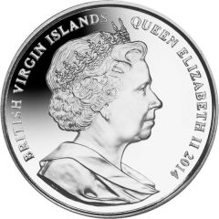 1 Dollar - Elizabeth II Nurse Edith Cavell, Coloured